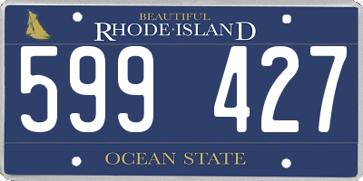 RI license plate 599427