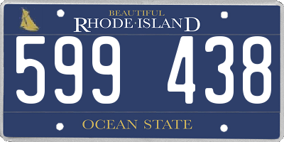 RI license plate 599438