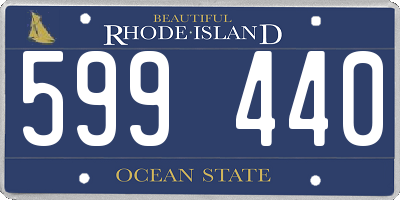 RI license plate 599440
