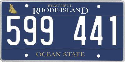 RI license plate 599441