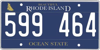 RI license plate 599464