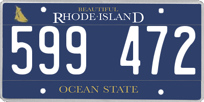 RI license plate 599472