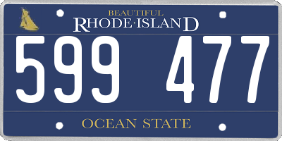 RI license plate 599477