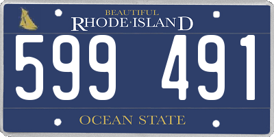 RI license plate 599491
