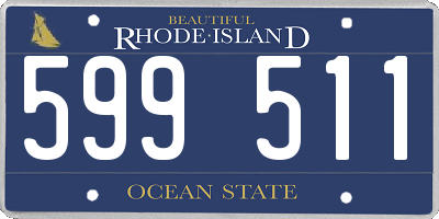 RI license plate 599511