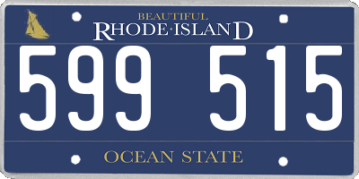 RI license plate 599515