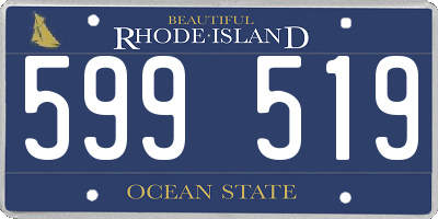 RI license plate 599519