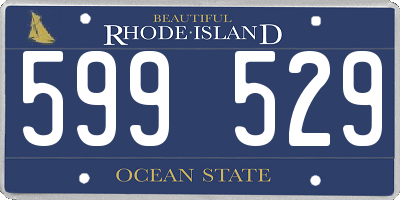 RI license plate 599529