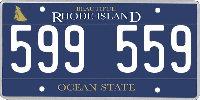 RI license plate 599559