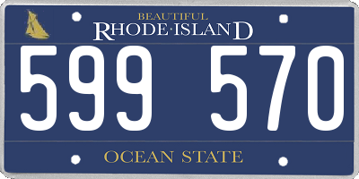 RI license plate 599570