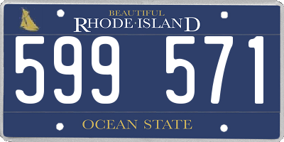 RI license plate 599571