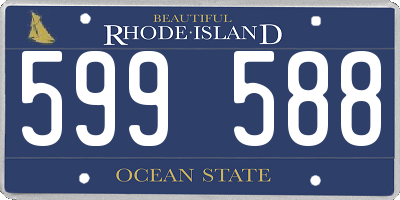 RI license plate 599588