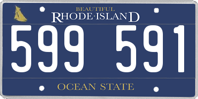 RI license plate 599591