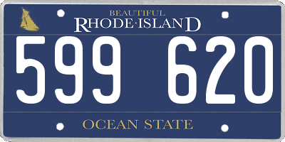 RI license plate 599620