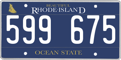 RI license plate 599675