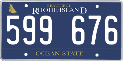 RI license plate 599676