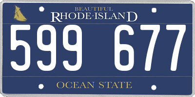 RI license plate 599677