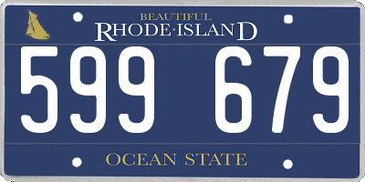 RI license plate 599679