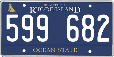 RI license plate 599682