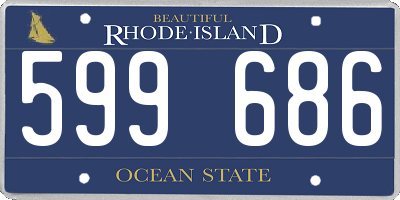 RI license plate 599686