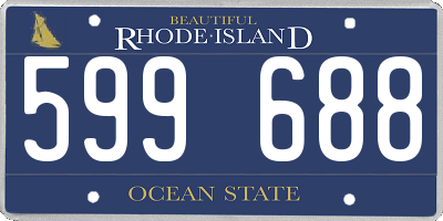 RI license plate 599688
