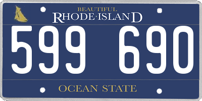 RI license plate 599690