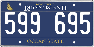 RI license plate 599695
