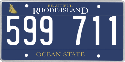 RI license plate 599711