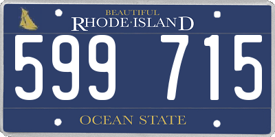 RI license plate 599715