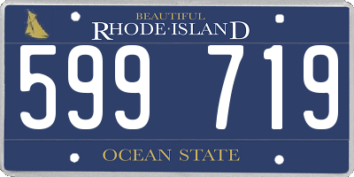 RI license plate 599719