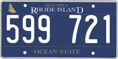 RI license plate 599721