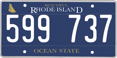 RI license plate 599737