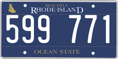 RI license plate 599771