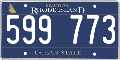 RI license plate 599773