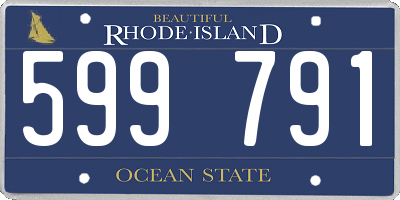RI license plate 599791