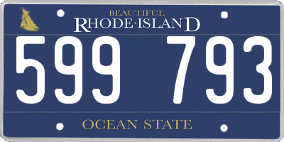 RI license plate 599793