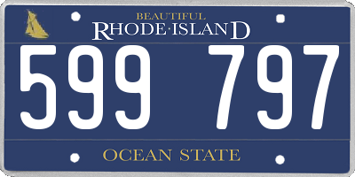 RI license plate 599797