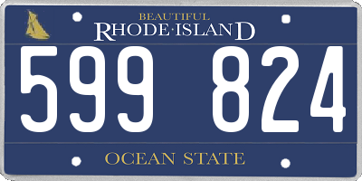 RI license plate 599824