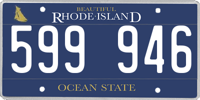 RI license plate 599946