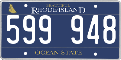 RI license plate 599948