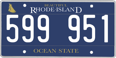 RI license plate 599951