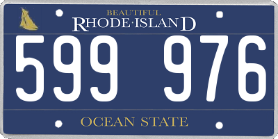 RI license plate 599976