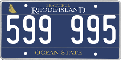 RI license plate 599995