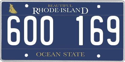 RI license plate 600169