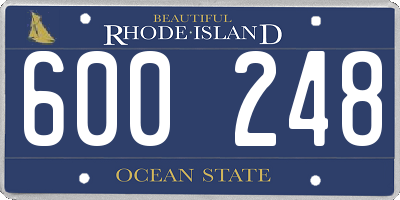 RI license plate 600248