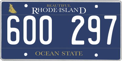 RI license plate 600297