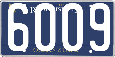 RI license plate 6009