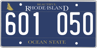 RI license plate 601050