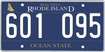 RI license plate 601095