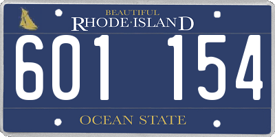 RI license plate 601154